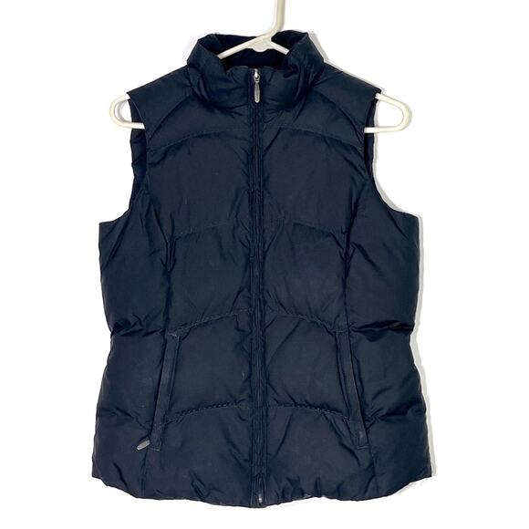 Eddie Bauer Premium Goose Down Black Puffer Vest Size XS - Picture 1 of 7